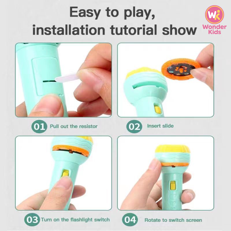 Mini Projector Torch Kids Flashlight - Image 4