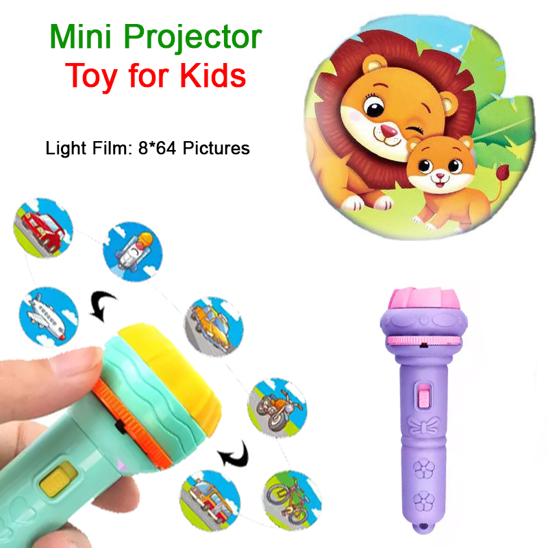 Mini Projector Torch Kids Flashlight